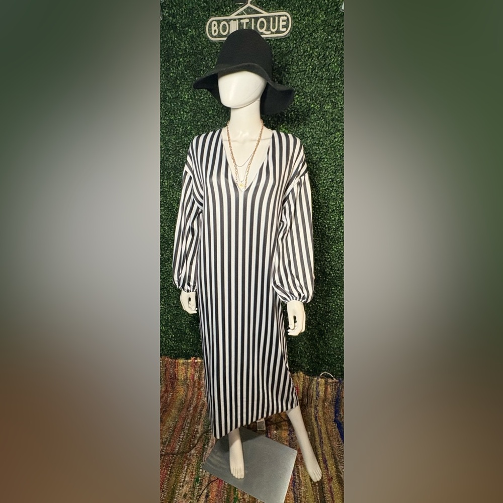 Zara Striped Maxi Dress
